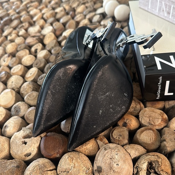 Saint Laurent Opyum Point-Toe Patent Leather Pumps - Picture 3 of 3